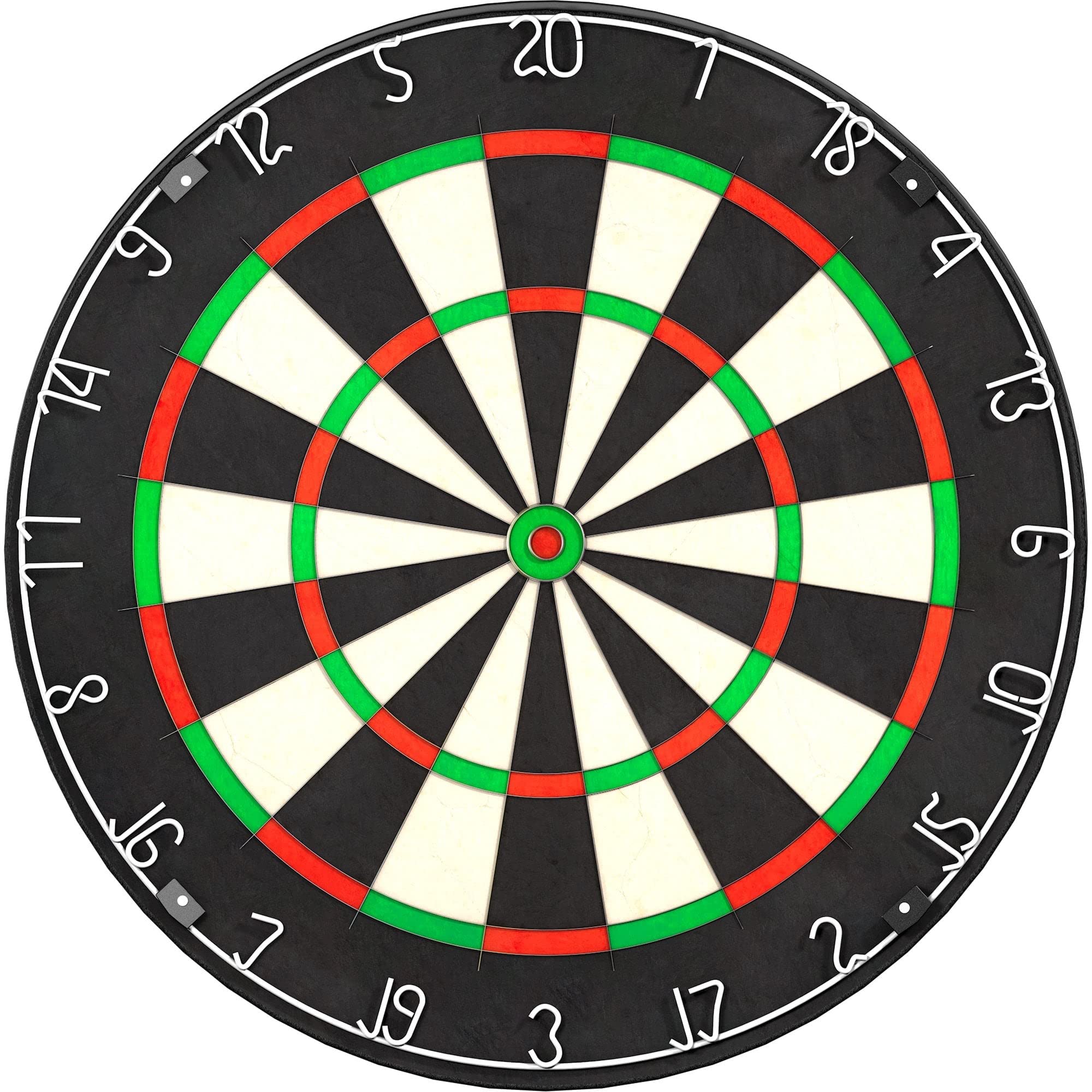 Close-up of a dartboard with darts in the treble twenty